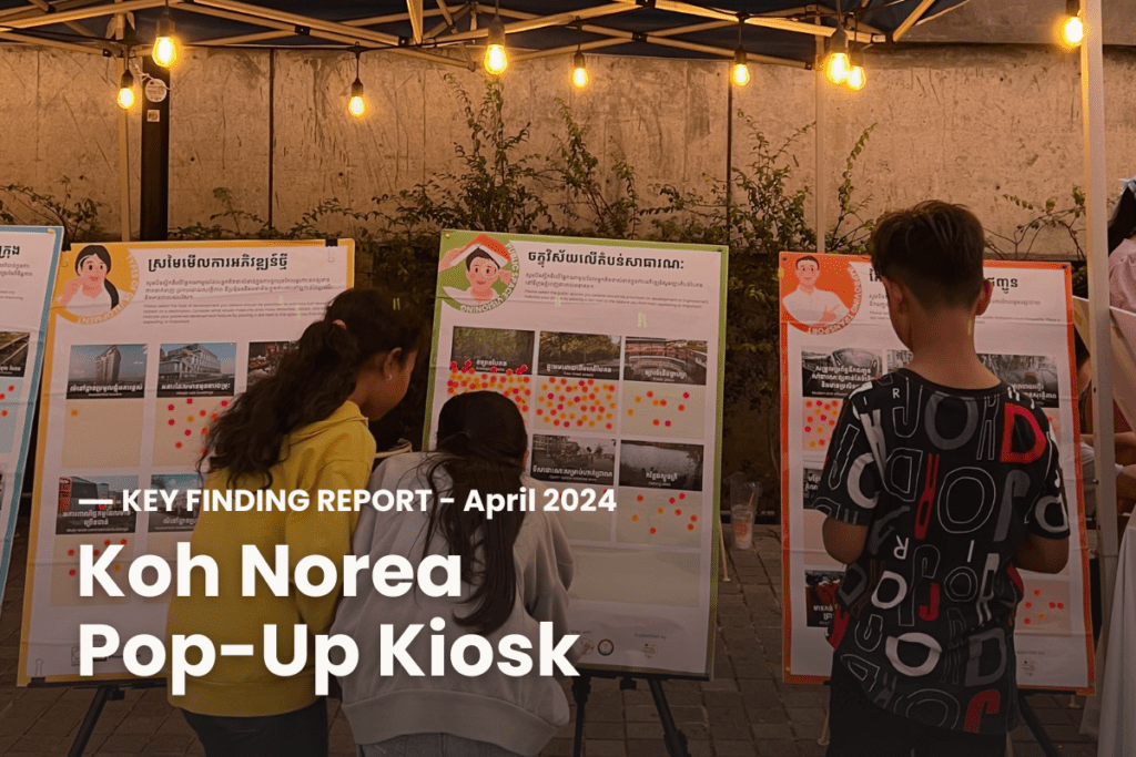 Key Finding Report of Koh Norea Pop-Up Kiosk - April 2024