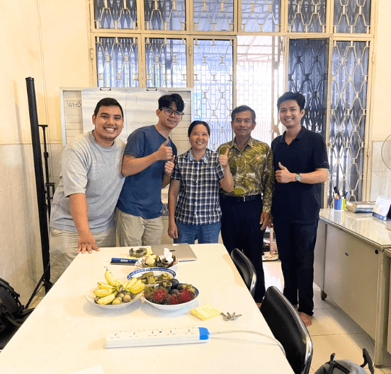 Impact Hub Phnom Penh's team at Phallchangrith's office